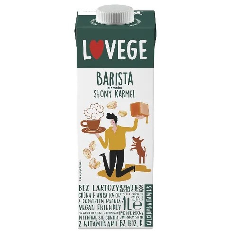LOVEGE Salted Caramel Barista - Plant-based drink for coffee 1L