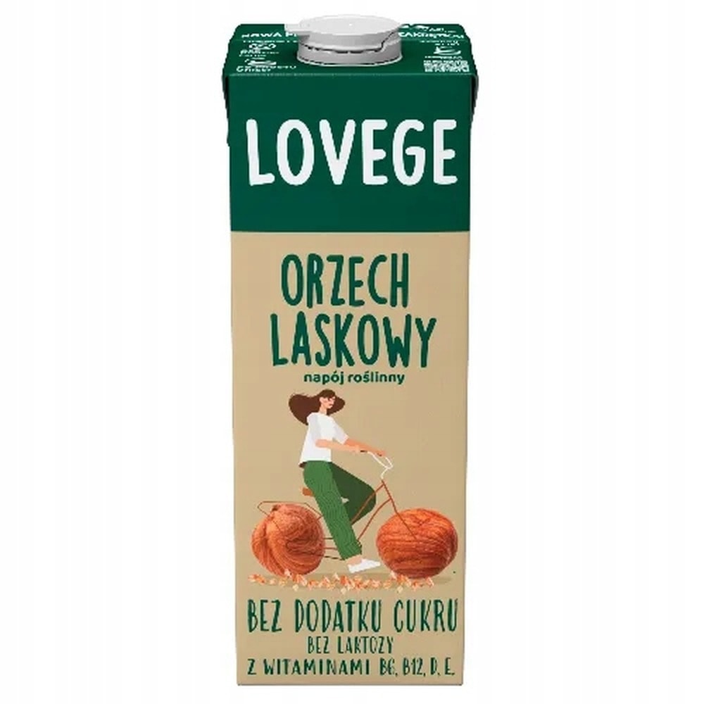 LOVEGE Hazelnut - Plant-based drink sugar-free 1 l