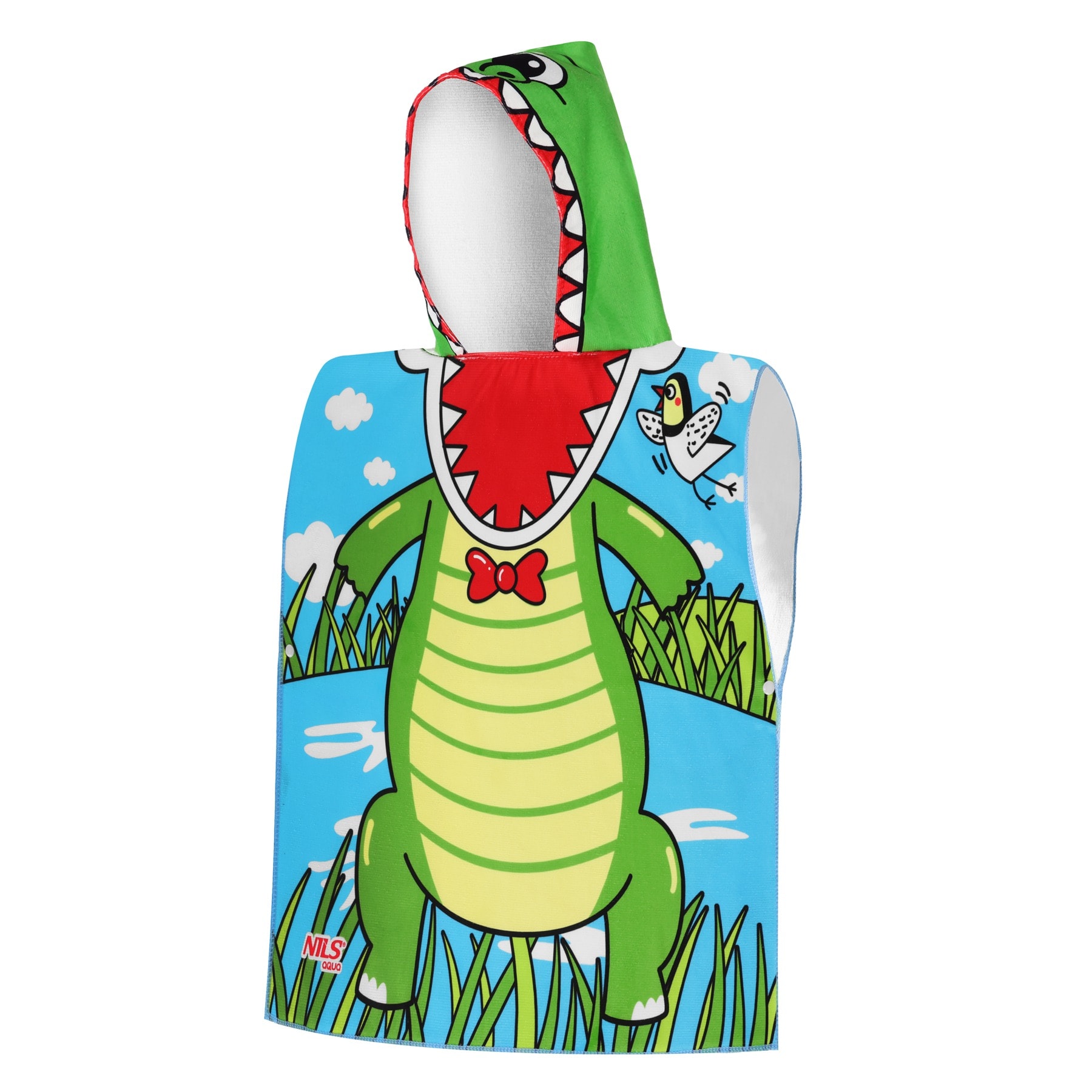 Nils Aqua Poncho Towel Crocodile - perfect after bath
