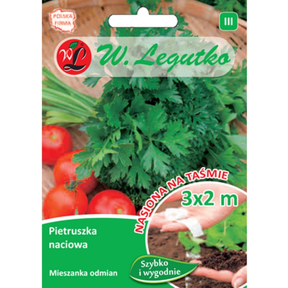 Parsley Seeds on Tape - easy to grow in the garden