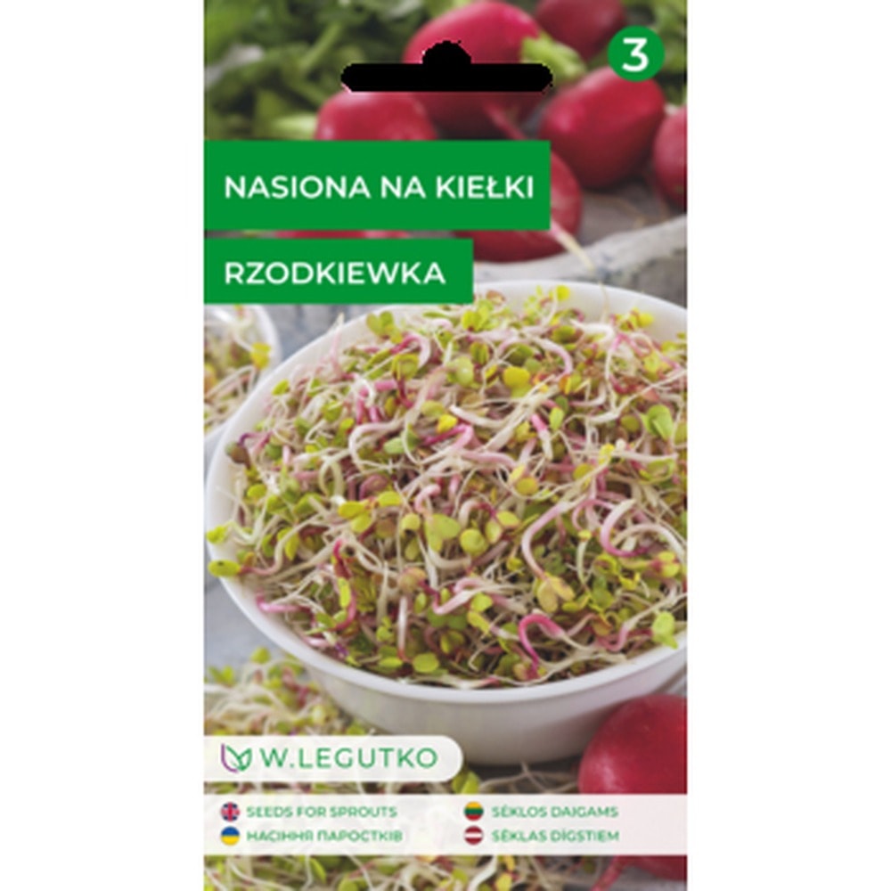 Seeds for sprouts - Radish - a healthy addition to dishes