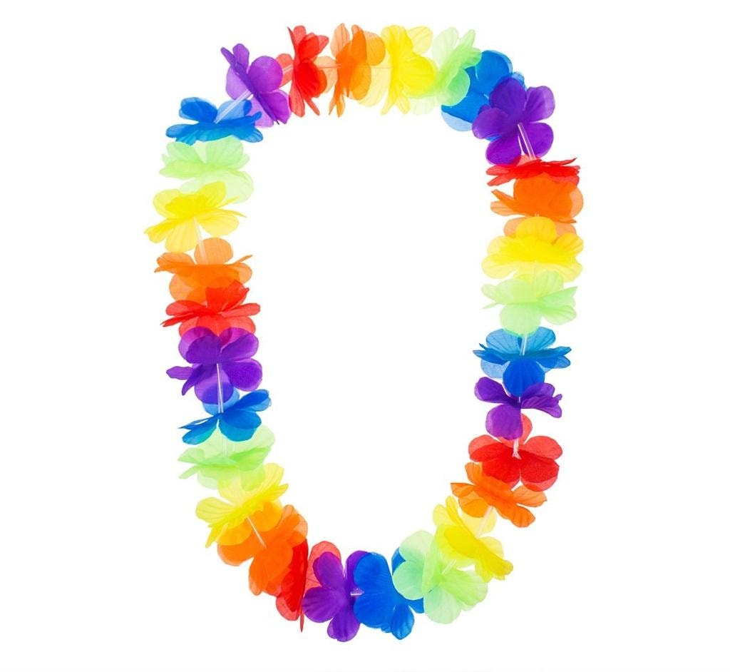 Hawaiian Necklace Tropical - colorful flowers, perfect for summer