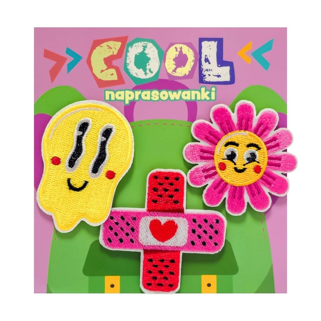 Patches/iron-on for backpack cool. Plaster - set of 3