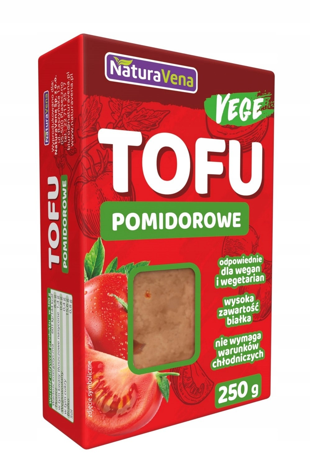 NAT.TOFU Tomato - Natural tofu with tomatoes 250g