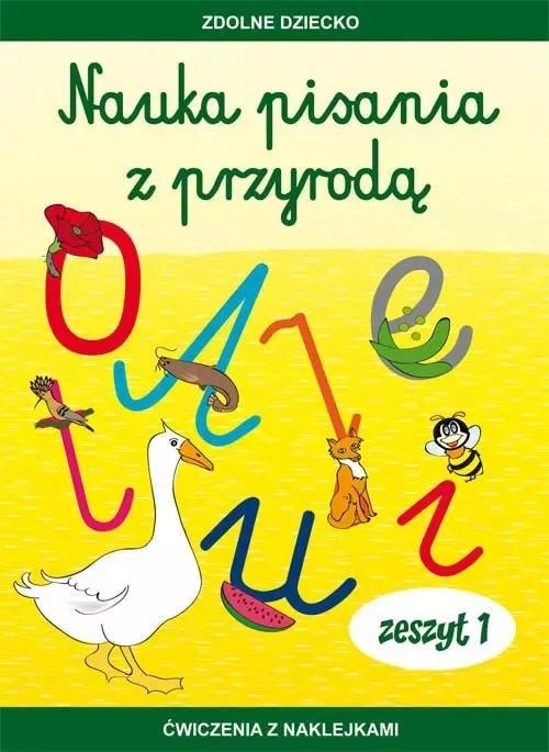 Learning to write with nature - Notebook for children by Jadwiga Dębowiak