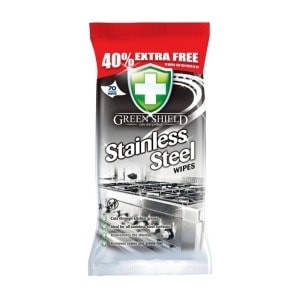 GREEN SH Stainless Steel Cleaning Wipes - 70 pieces for perfect cleanliness