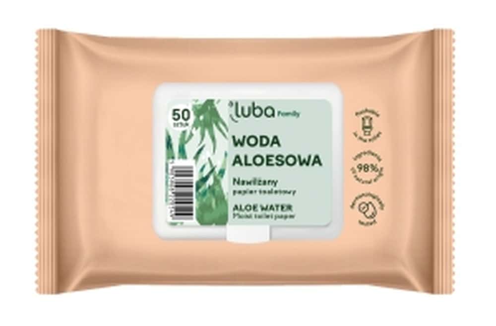 Luba Moist toilet paper with water and aloe vera - gentle hygiene for the whole family