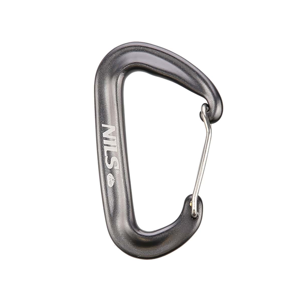 NILS CAMP Grey Carabiner 12 KN - durable and reliable