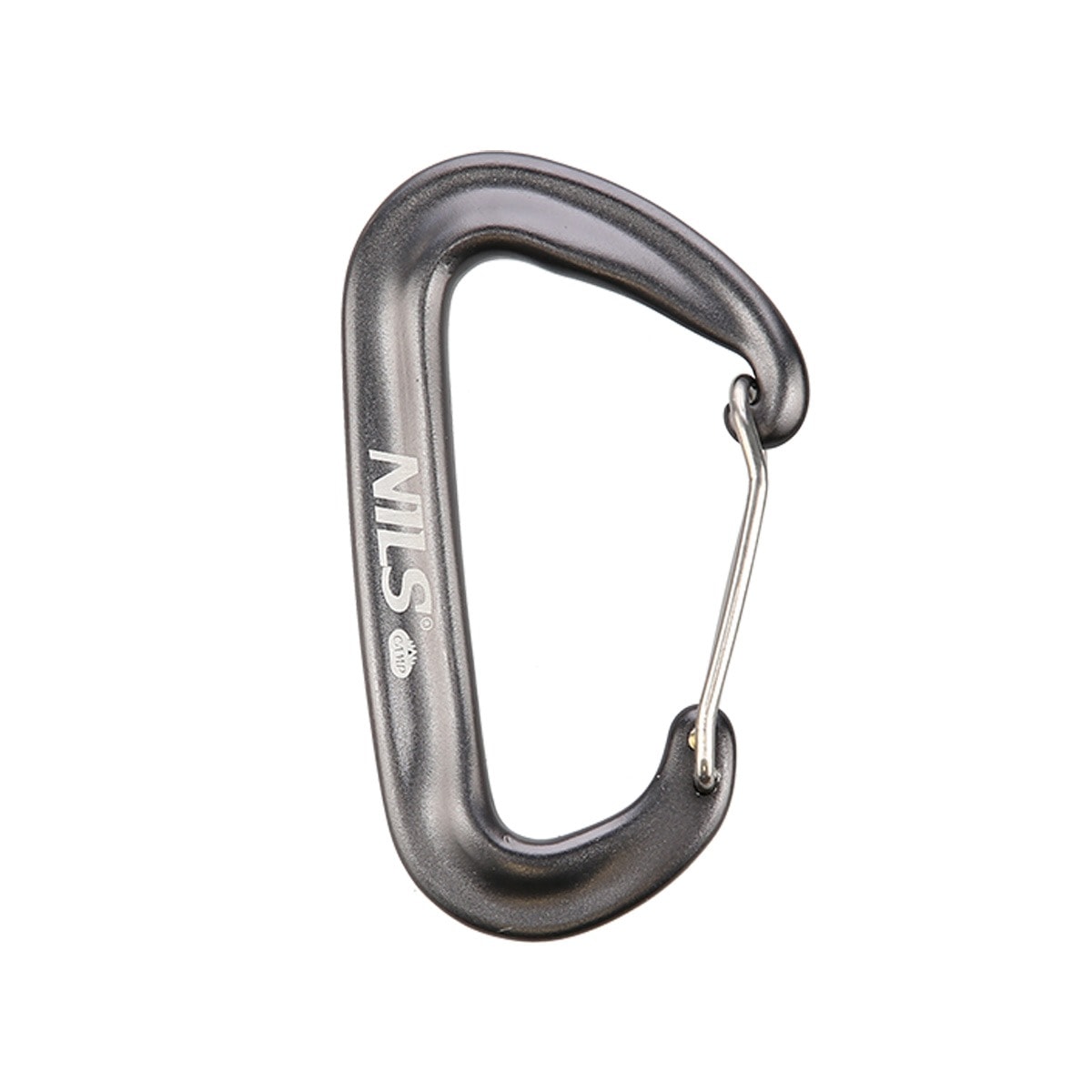 NILS CAMP Grey Carabiner 12 KN - durable and reliable