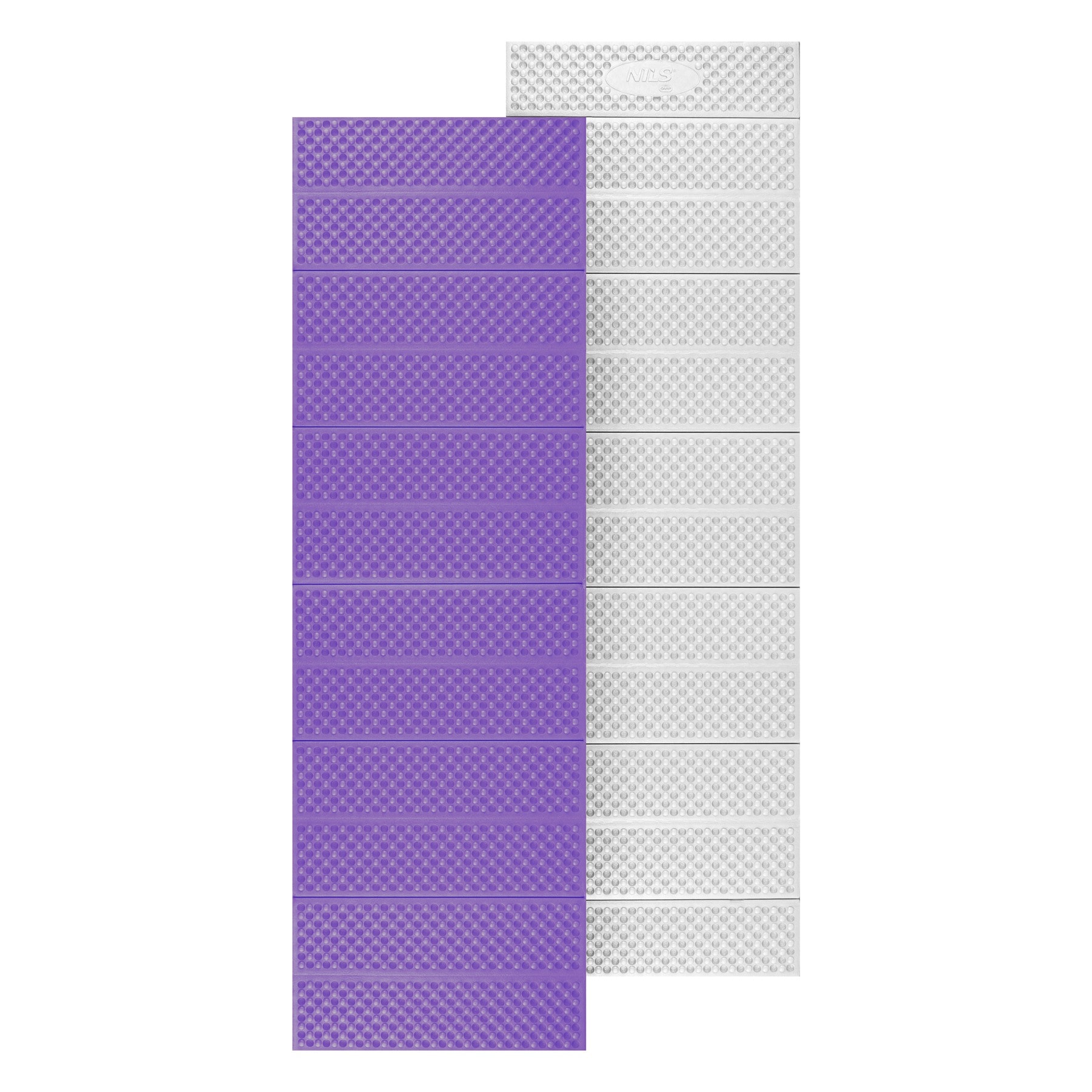 Nils Camp Folding Camping Mat - Purple Mat with Aluminum Backing 195 cm