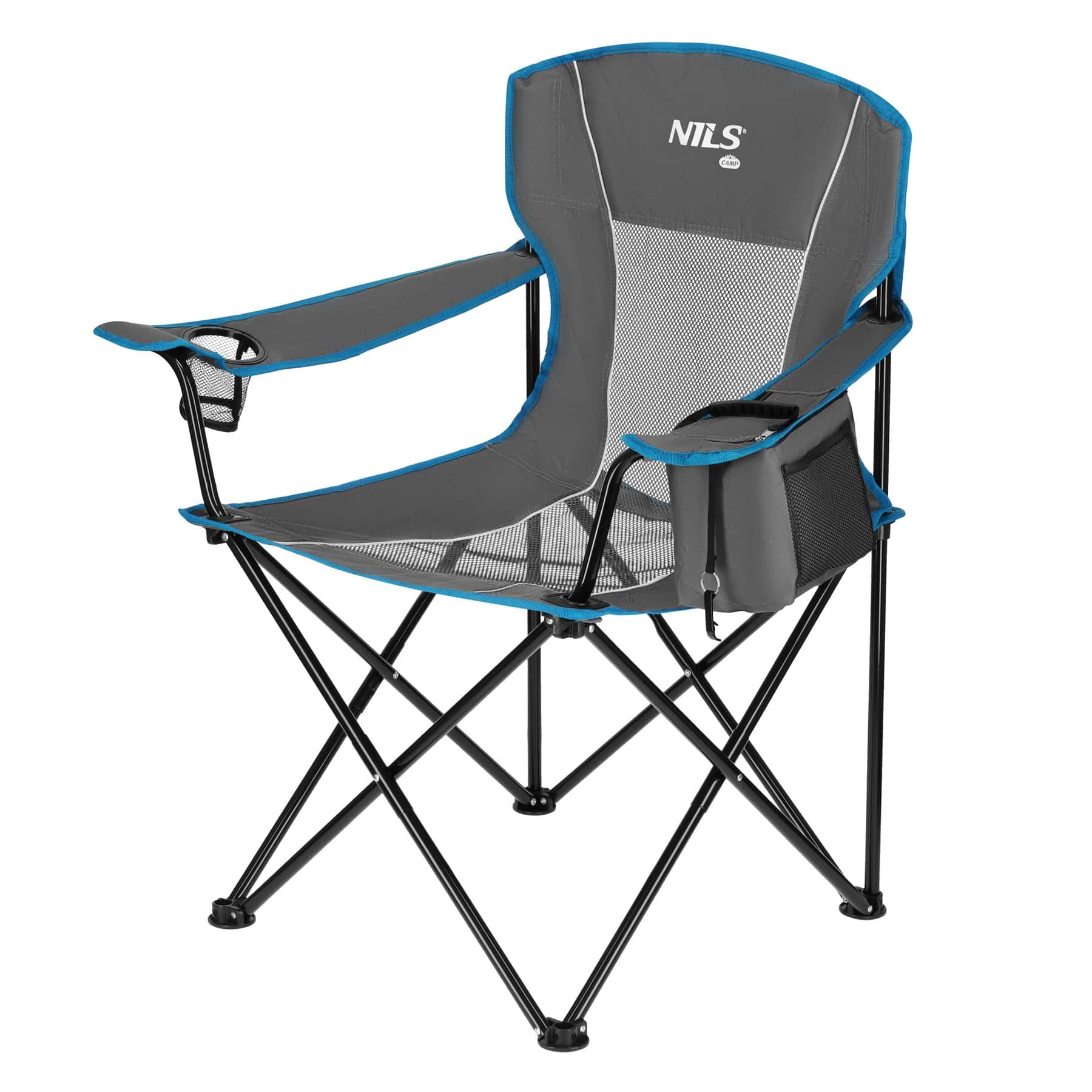 NILS CAMP NC3706 Tourist chair grey - Comfort for every trip