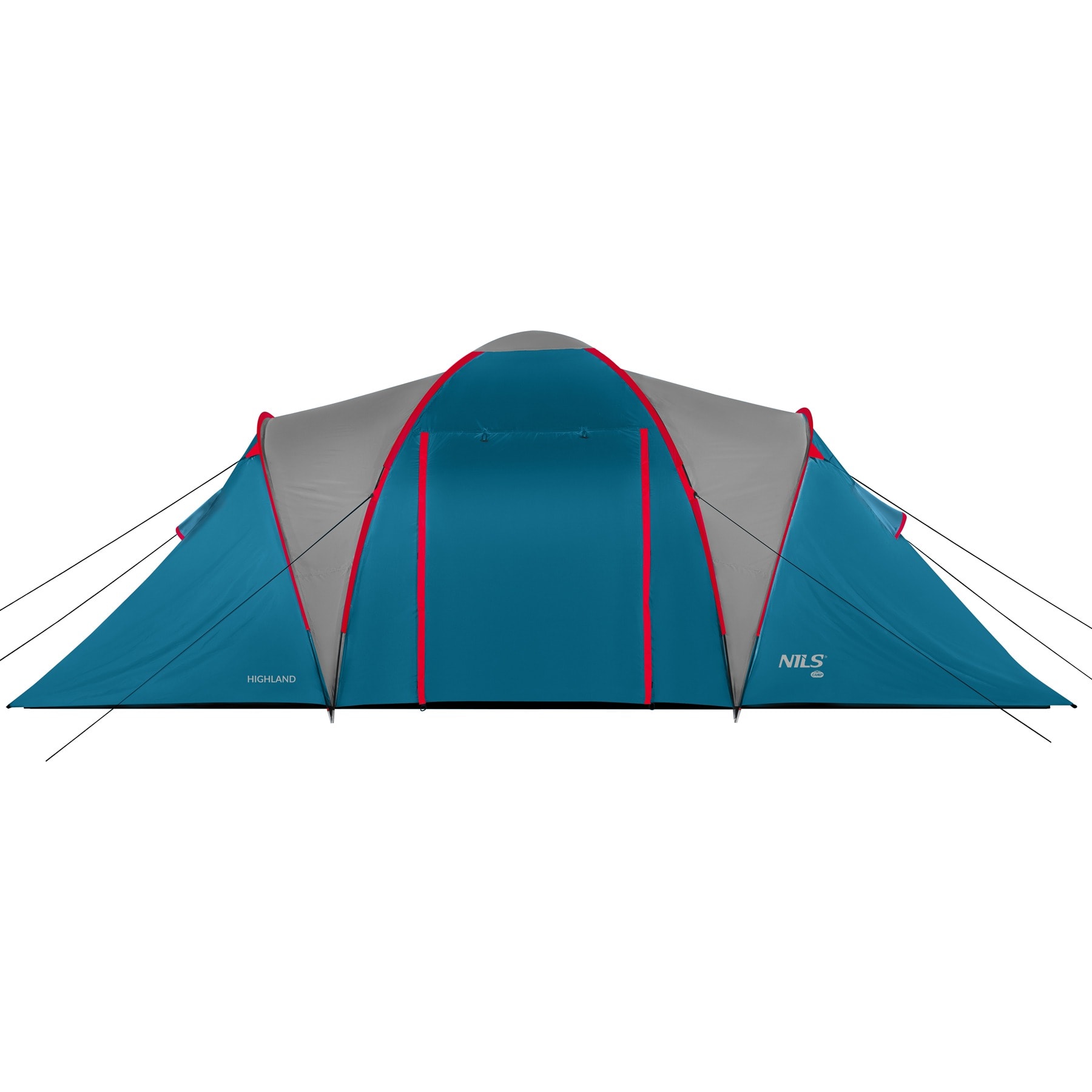 Nils Camp Highland - Blue-light gray camping tent for 6 people