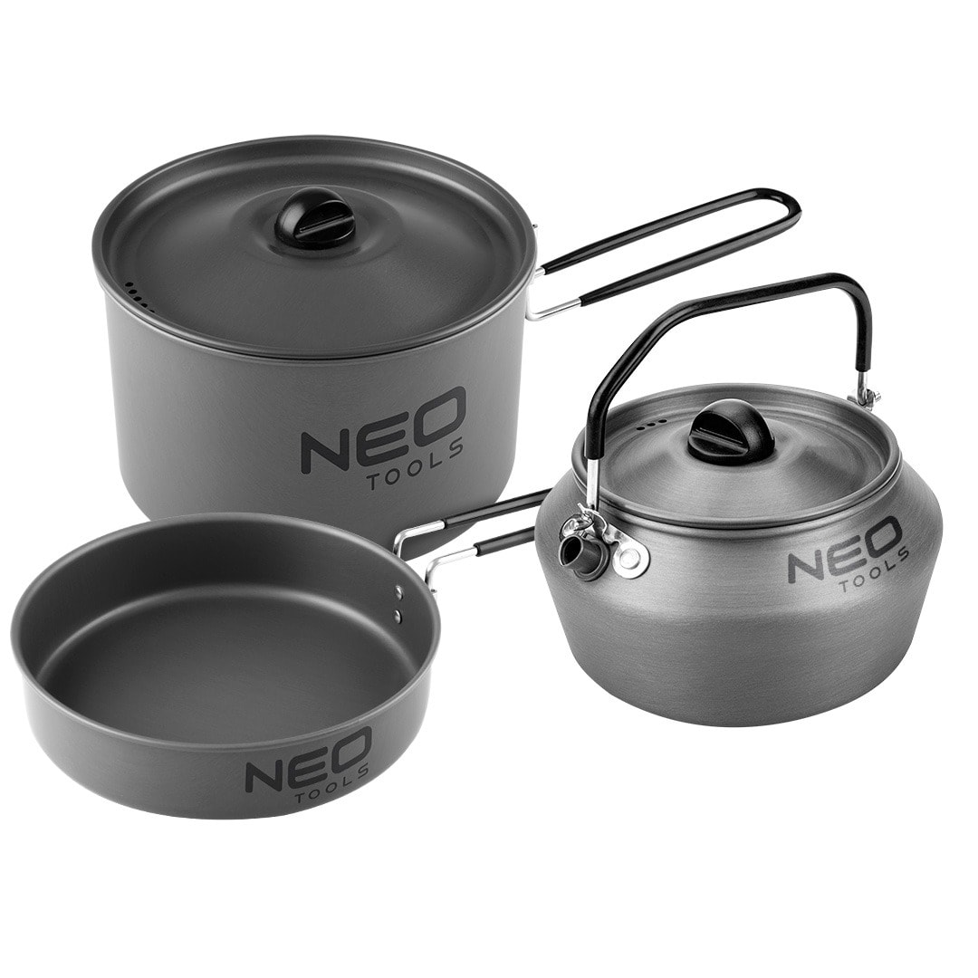 NEO tools 63-145 - Camping cookware 3 in 1 - perfect for trips!