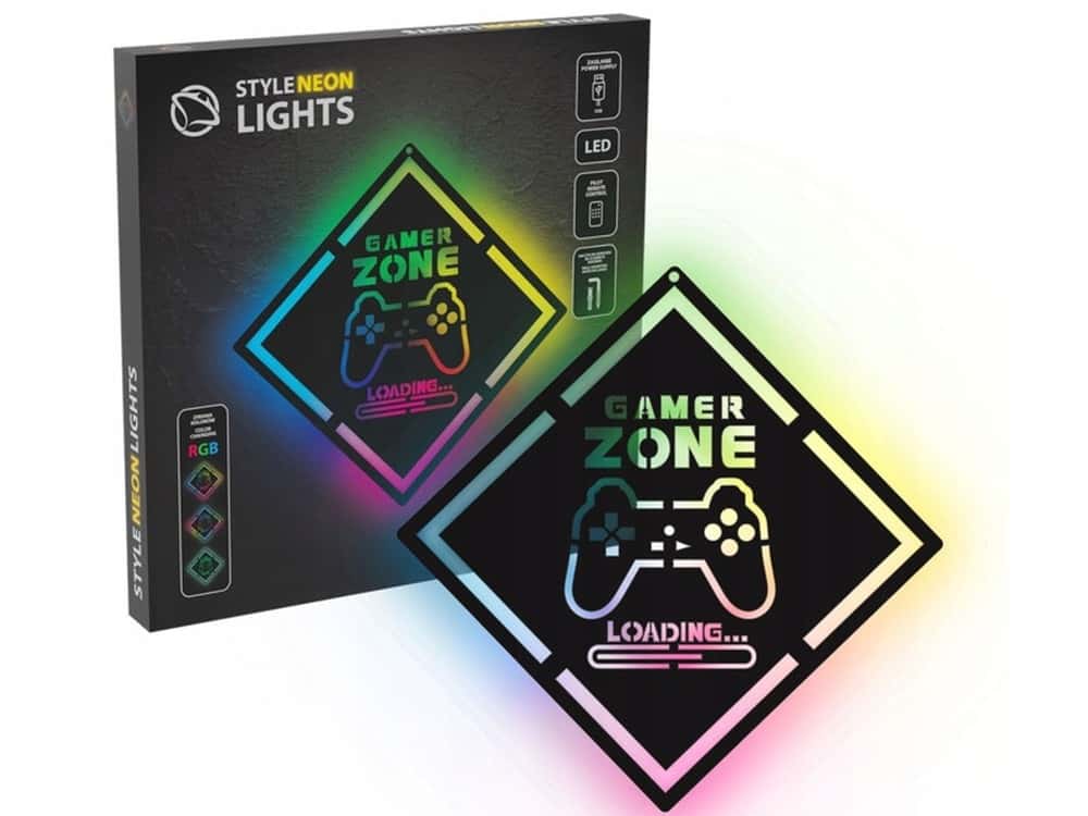 LED Neon Gamer Zone Loading - create a gamer atmosphere