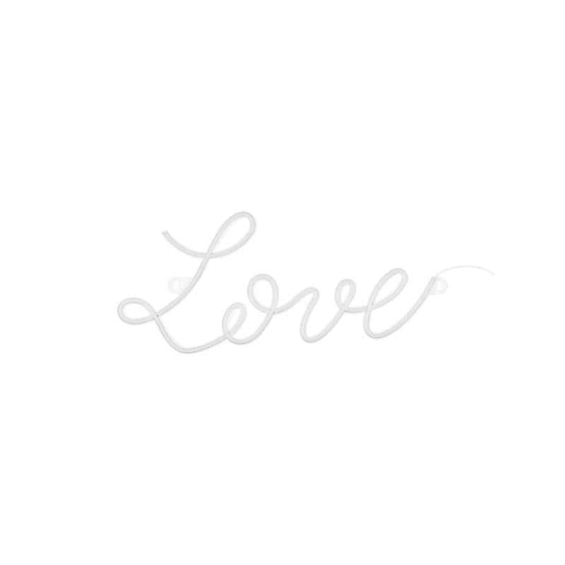 PartyDeco LED Neon Love white - Decoration full of love