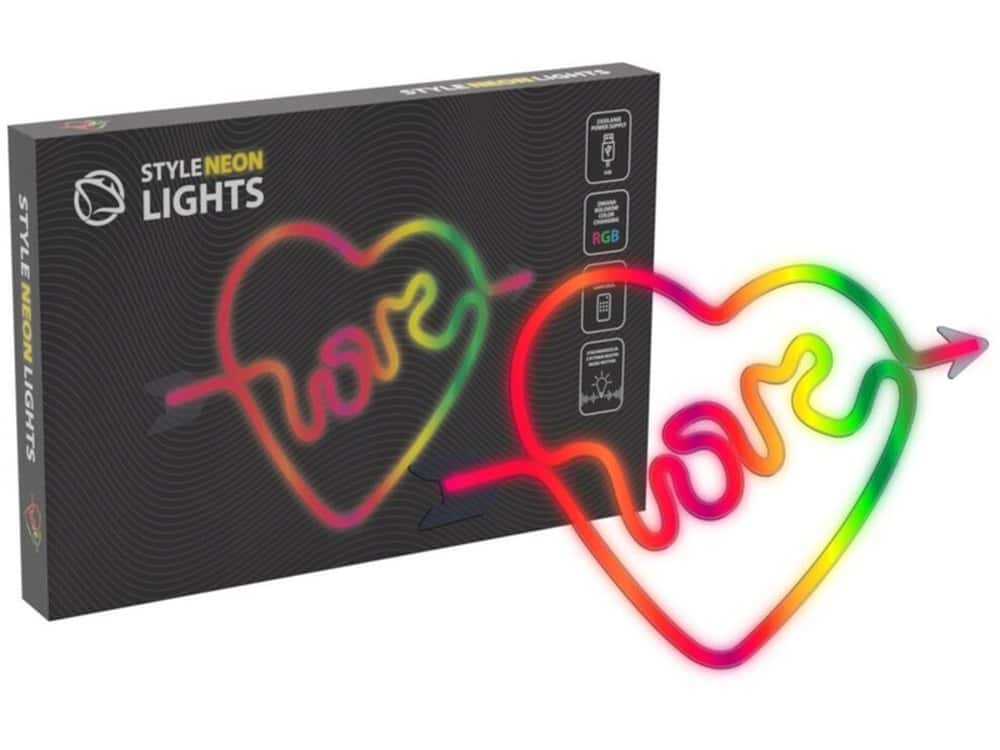 Manta LED Neon Heart LOVE RGB - Romantic Decoration