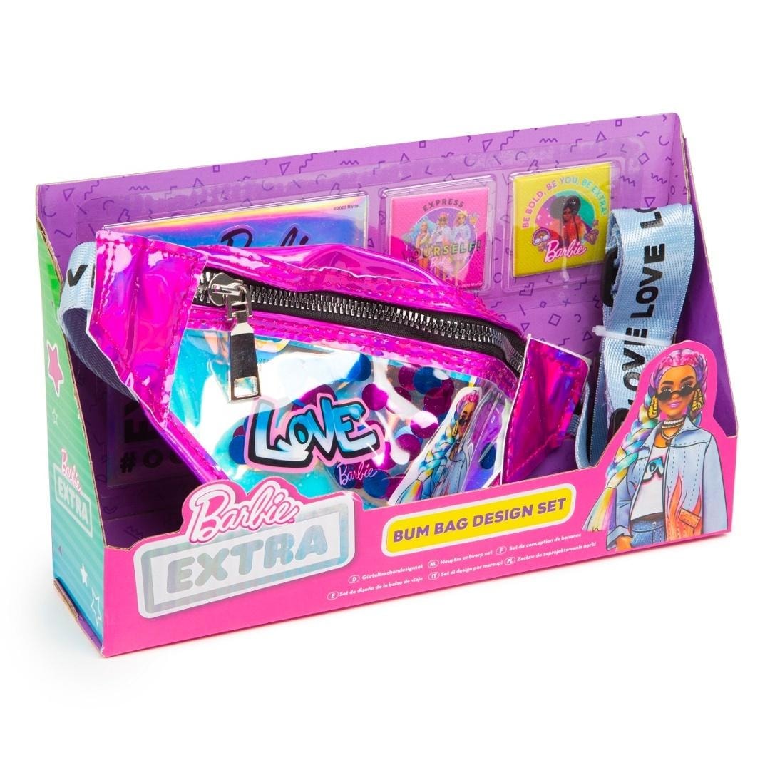 Barbie Extra - Holographic fanny pack with sequins and stickers