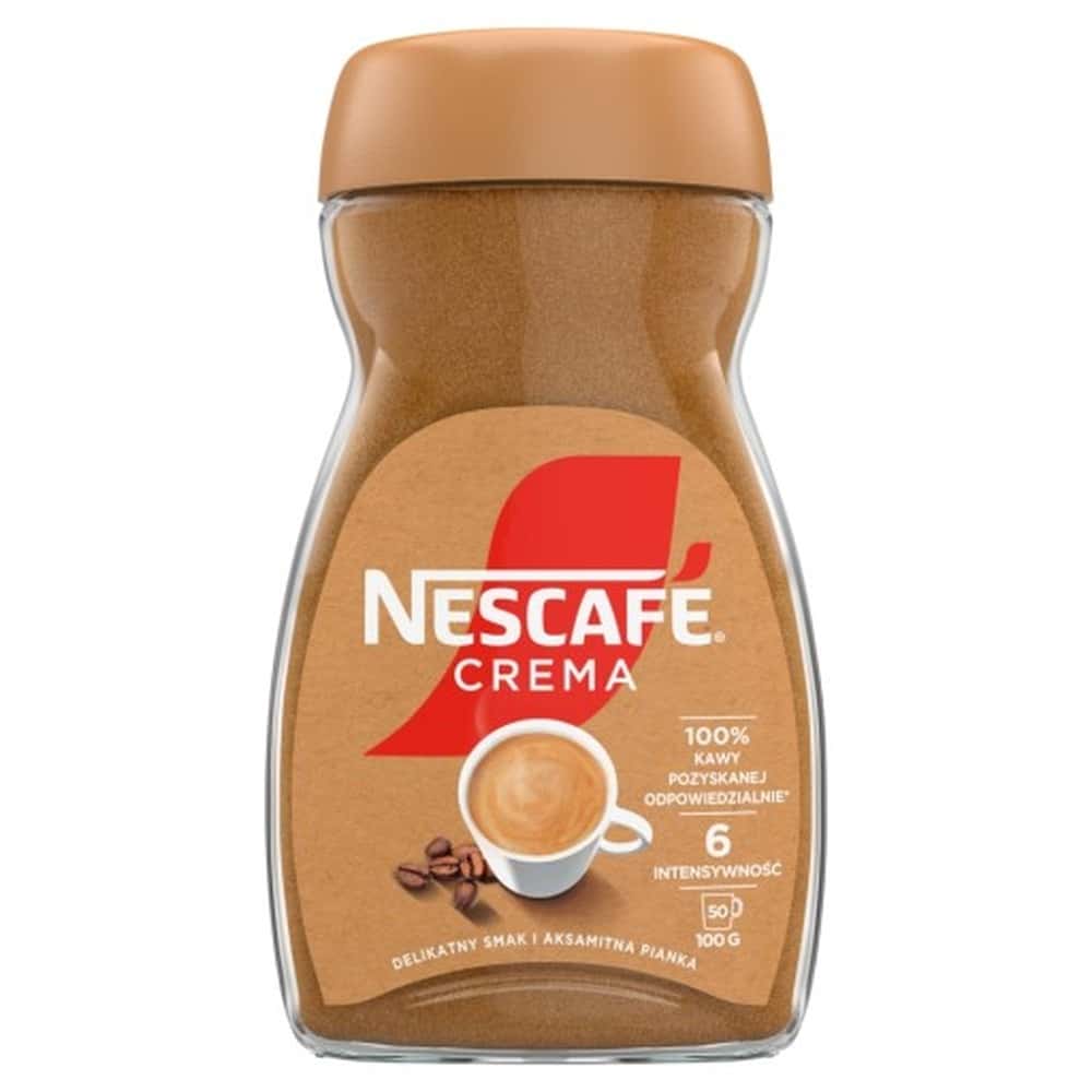 Nescafé Crema - Delicate instant coffee with velvety foam 100g