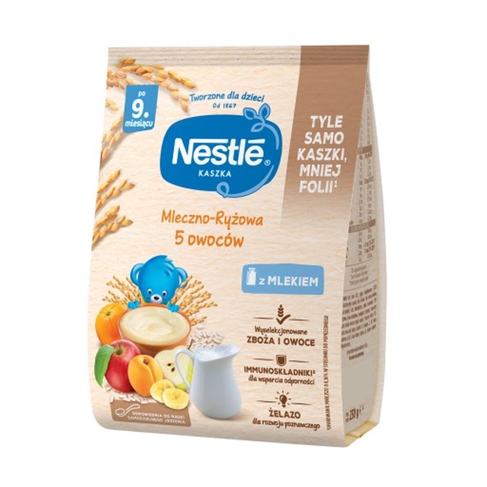 Nestlé Milk-Rice Porridge 5 Fruits 230g - Tasty and healthy meal for your child