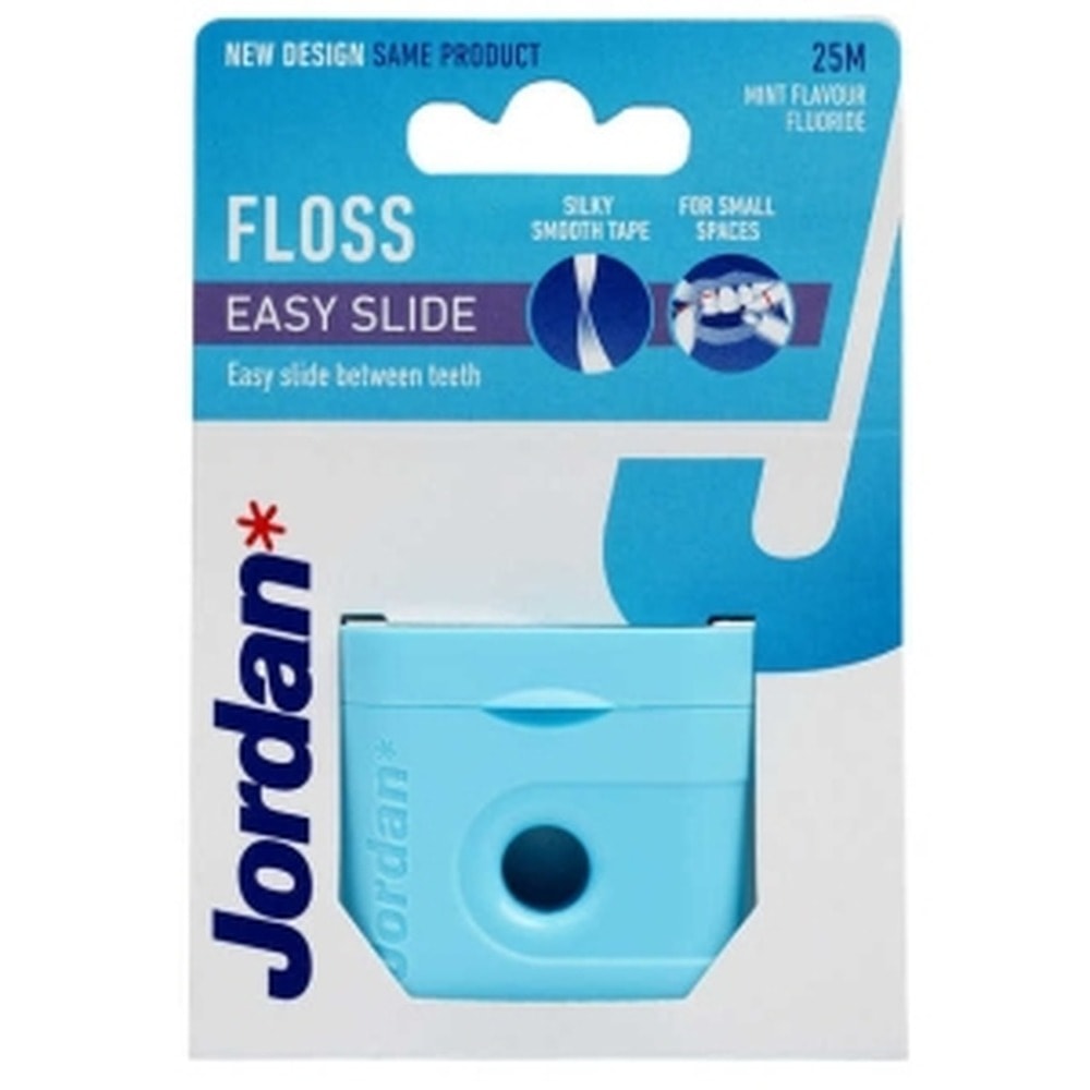 Jordan Easy Slide - Dental floss 25m with fluoride