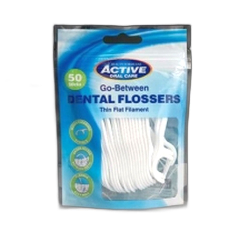 Active Dental floss with toothpick 50 pieces - ideal for oral hygiene