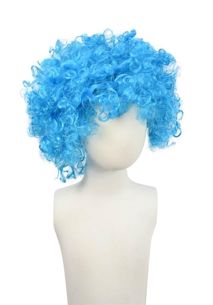 Afro wig XXL blue - perfect for parties