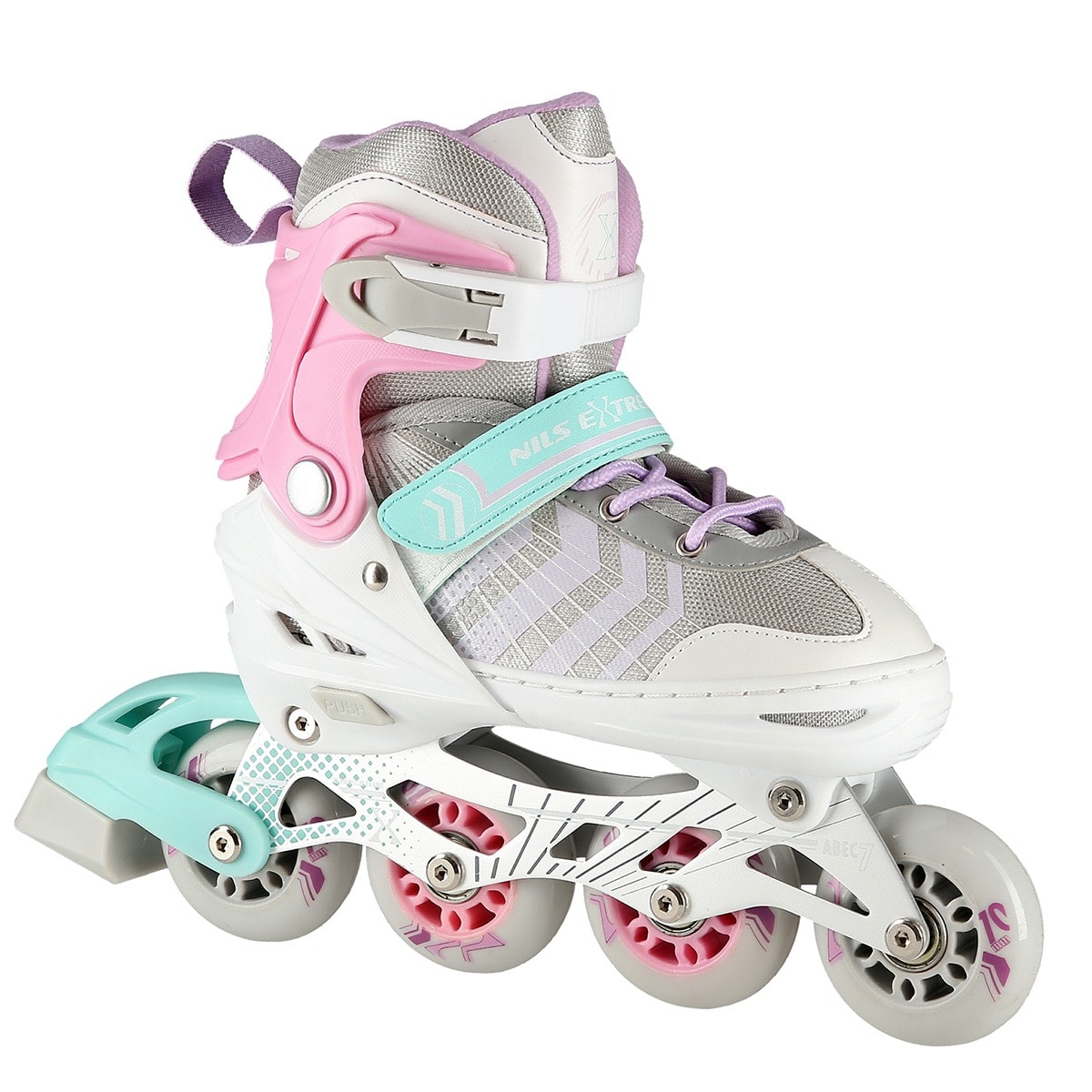 Nils Extreme NH18192 Pink 4in1 Inline Skates - Perfect for beginners and advanced