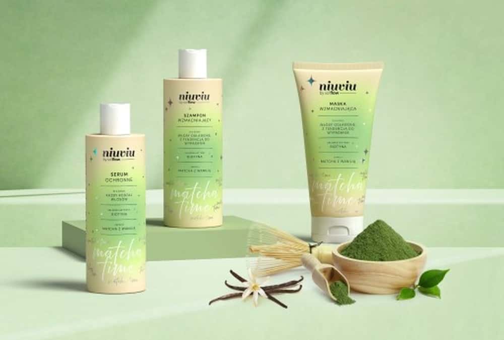 Niuviu Matcha Time - Hair mask with matcha, 200 ml - for healthy and shiny hair