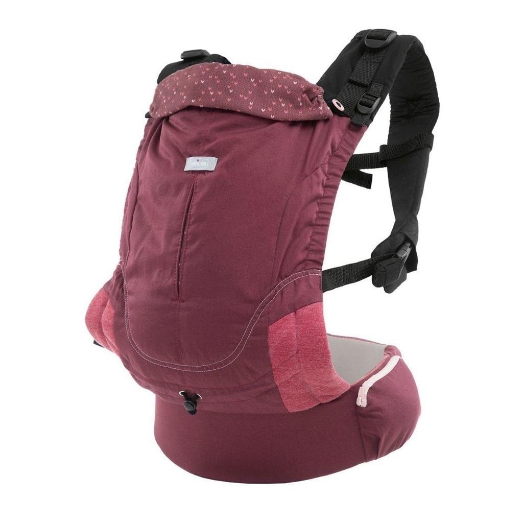 Chicco Myamaki Fit - Ergonomic baby carrier burgundy powder up to 15 kg