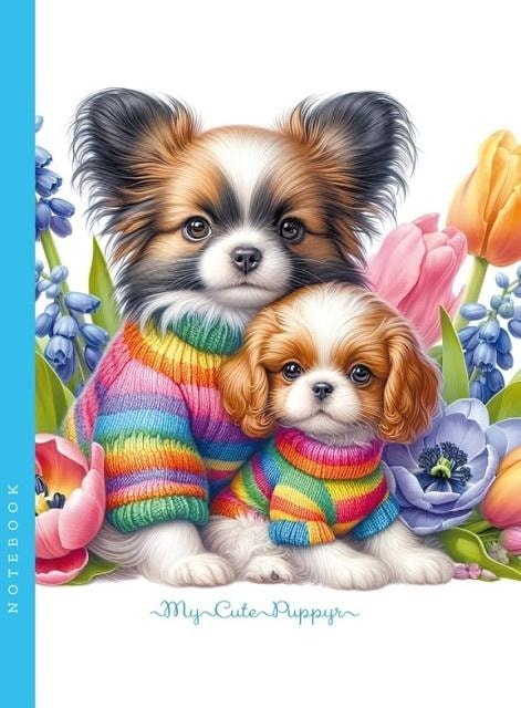 Dogs Notebook - A5 Squared Notebook with Cute Design