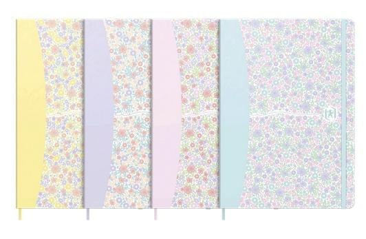 Oxford Notebook A5/80K line Floral mix - ideal for school and office