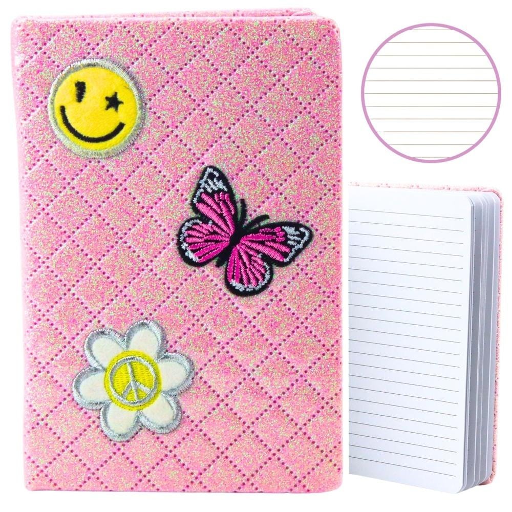 Leantoys Notebook B6 Glitter Pink - perfect for school and home