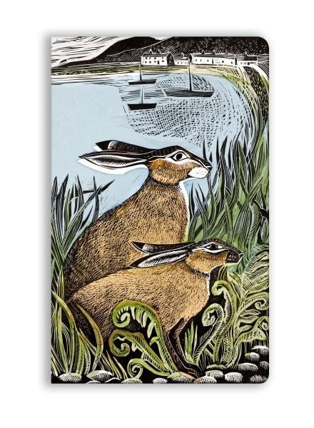 Angela Harding B6 Notebook Hares - perfect for notes and writing