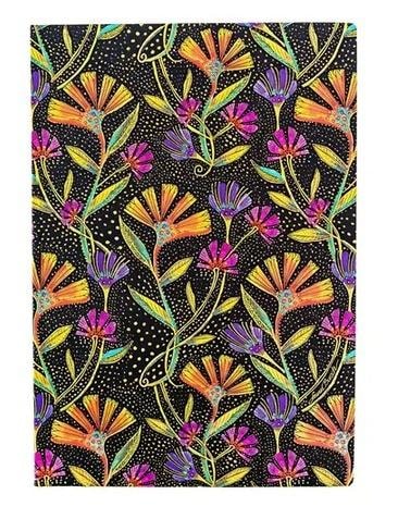 Paperblanks Notebook dotted Wild Flowers midi flexi - ideal for everyday notes