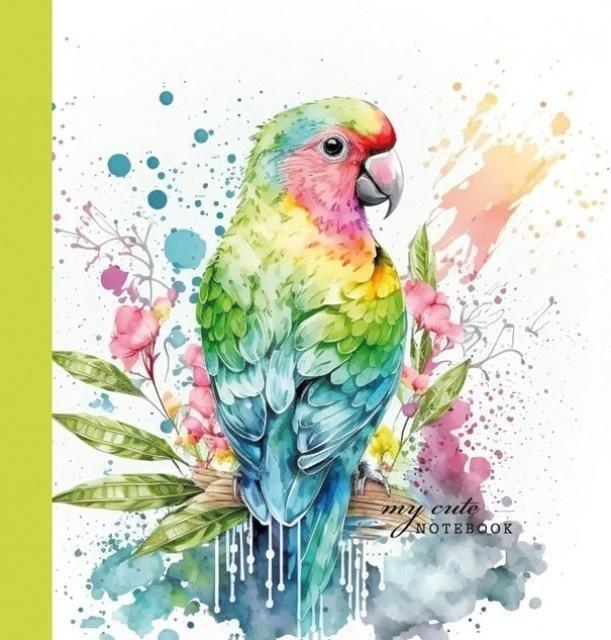 Decorative notebook TW Parrot - ideal for notes and drawing