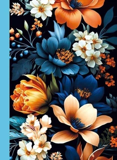 Decorative notebook TW Flora - 48 squared pages, perfect for school