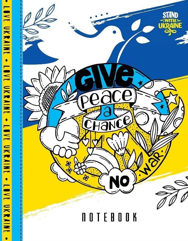 TW Peace Decorative notebook A5/64K squared - room