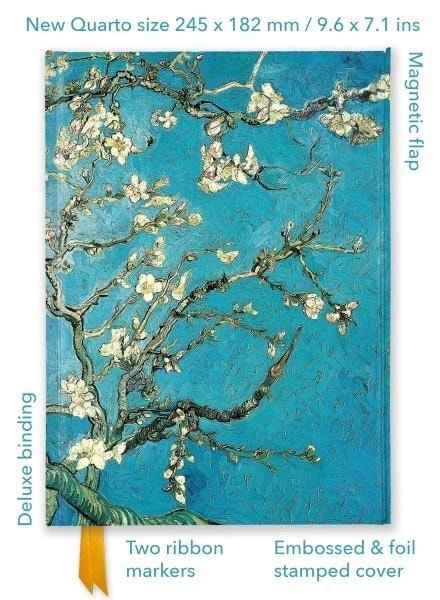 Flame Tree Notebook Quatro Lined Blossoming Almond Tree - perfect as a gift