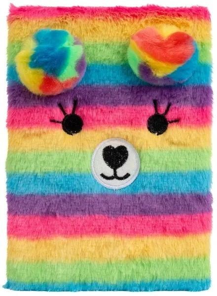 Fandy Notebook A5 Fluff MIX - Plush notebook in color mix