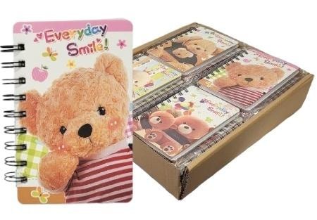 Notebook A6 Bears MIX designs - ideal for school and office