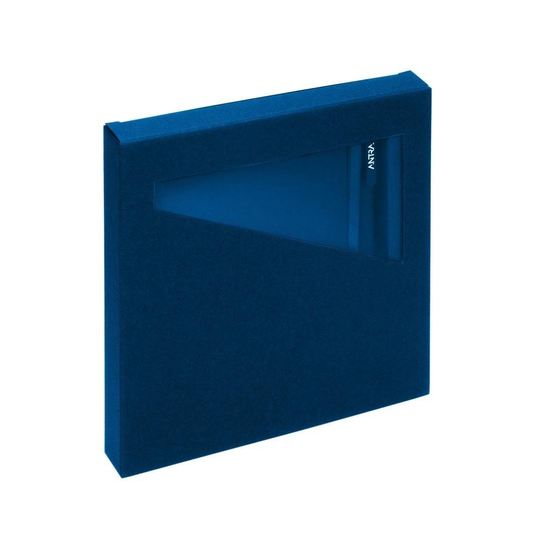 A6 Notebook with pen navy blue in gift box - perfect gift