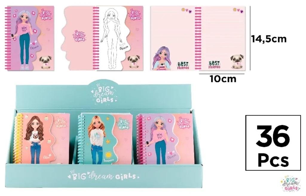 Big Dream Girls Chloe - Spiral notebook for girls