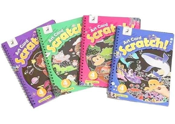Art Card Scratch Scratch Art Notebook - creative fun for kids