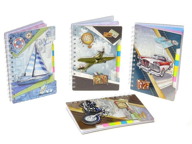 Spiral Notebook Vehicles MIX - perfect for school and fun