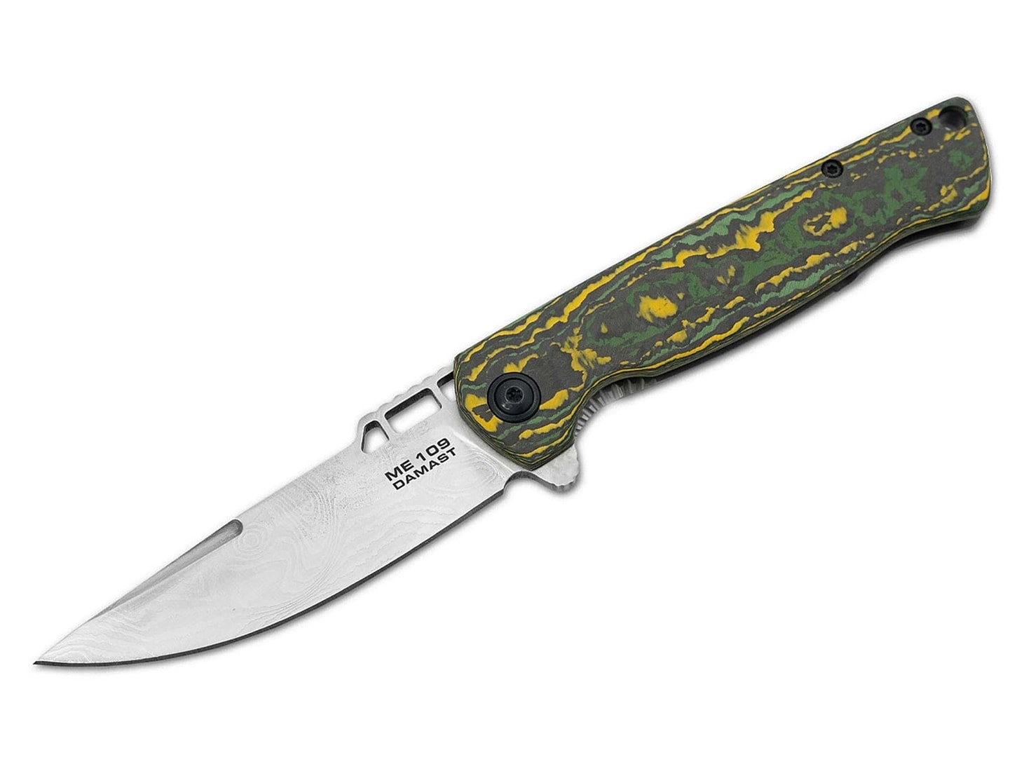 Böker Plus ME 109 Damast - Folding knife with unique blade