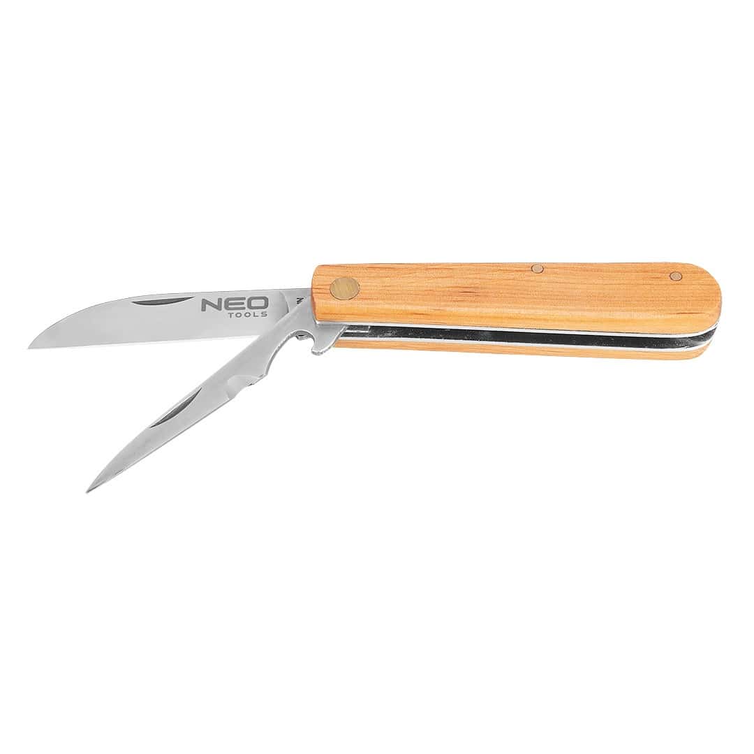 NEO Mounting knife with awl - wooden handle covers, ideal for the workshop