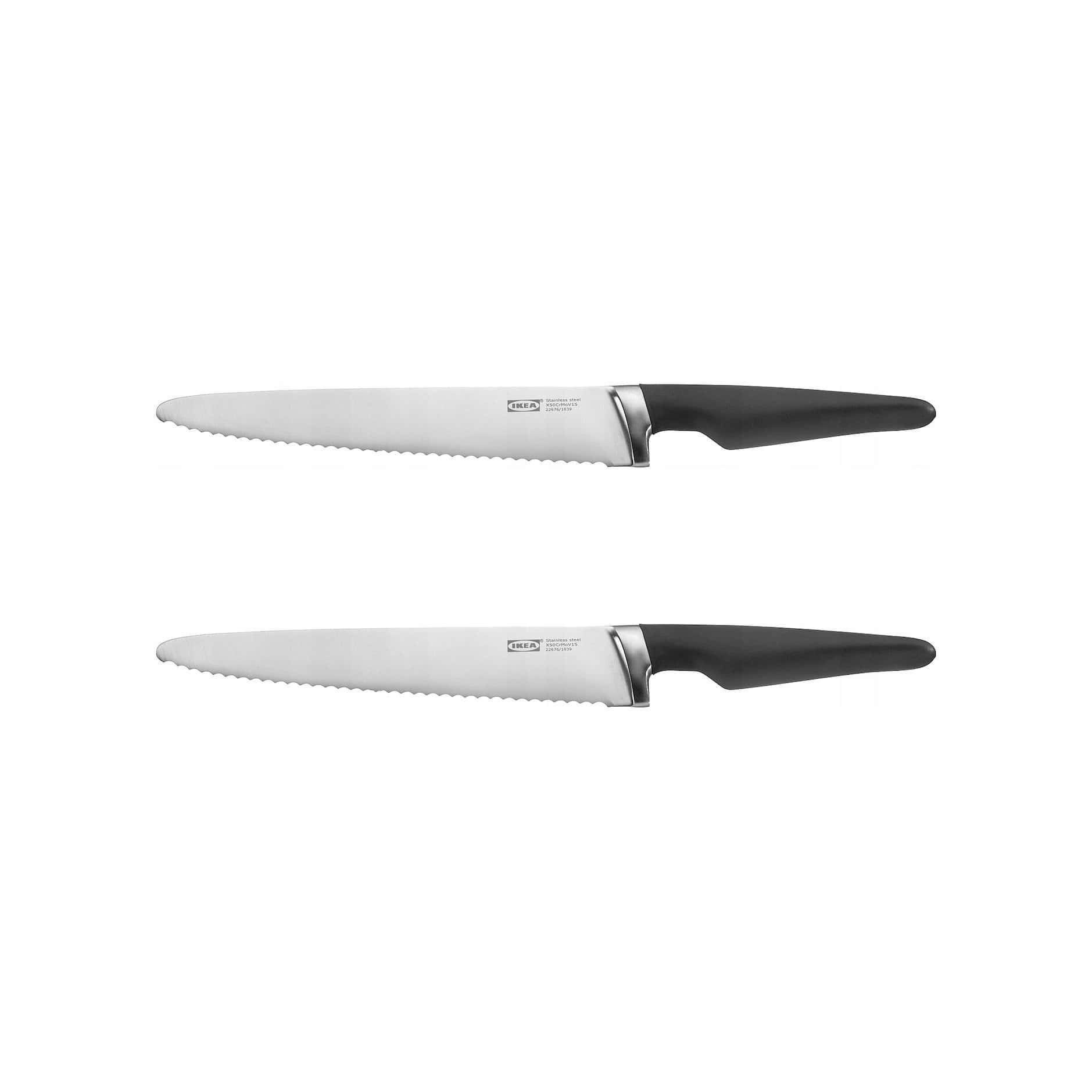 Knife with ergonomic handle - curved stainless steel kitchen knife
