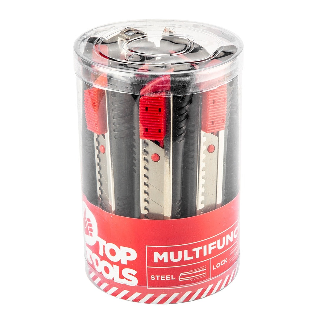 Snap-off blade knife 18 mm - precise set of 12 pieces