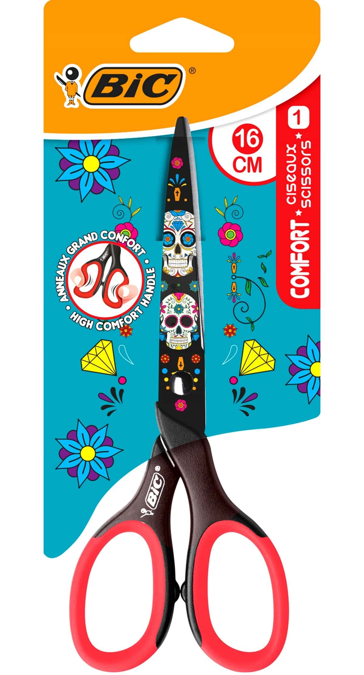 Comfort Decor Scissors 16 cm - assorted designs for creatives