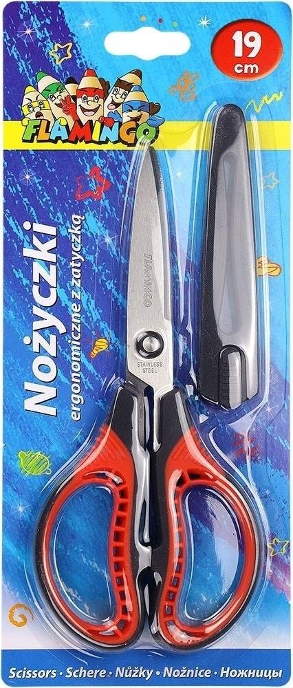 Titanum Ergonomic scissors with blade cover 19 cm